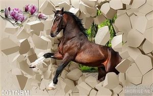 Tranh Ngựa Psd nghệ thuật
