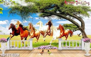 Tranh bát mã bên ban công đẹp nhất