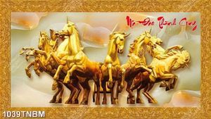 Tranh đá giả ngọc mã đáo thành công