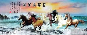 Tranh Bát Mã Psd và biển