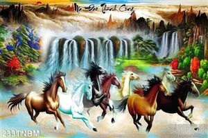 Tranh mã đáo thành công phong thủy nghệ thuật
