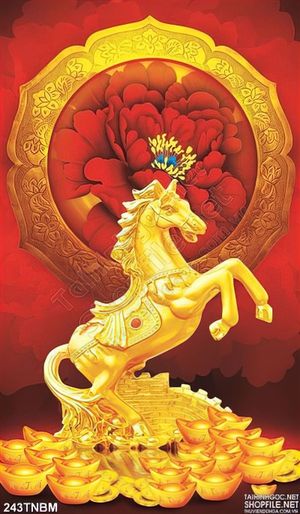 Tranh mã đáo thành công trang trí treo tường