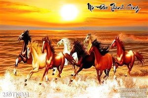 Tranh mã đáo thành công nghệ thuật treo tường đẹp