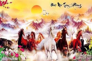 Tranh mã đáo thành công nghệ thuật đẹp nhất