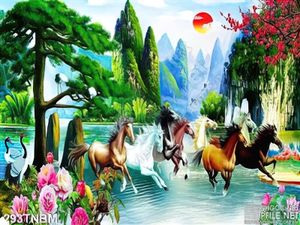 Tranh Ngựa  trang trí tường đẹp