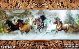 Tranh mã đáo treo tường nghệ thuật