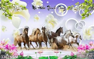 Tranh Bát Mã mùa xuân đẹp