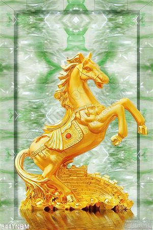 Tranh tượng Ngựa bằng vàng