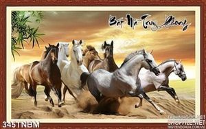 Tranh Bát Mã truy phong khổ lớn