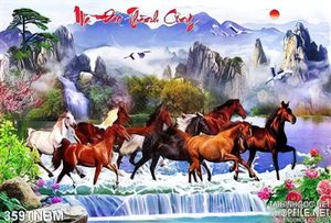 Tranh Gạch 3D mã đáo thành công