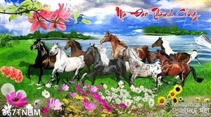Tranh phong thủy hình Bát Mã