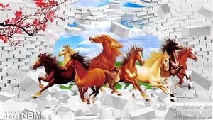 Tranh mã đáo in nghệ thuật 3D