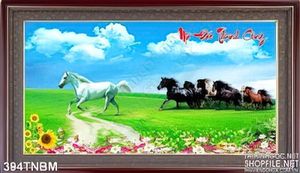 Tranh Ngựa dán tường nghệ thuật
