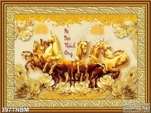 Tranh tượng treo tường mã đáo thành công