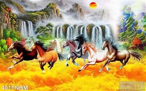 Tranh mã đáo thành công phong thủy