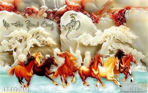 Tranh Ngựa phong thủy treo tường độc đáo