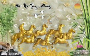 Tranh tượng Bát Mã khổ lớn
