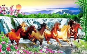 In tranh dán tường 3D mã đáo thành công