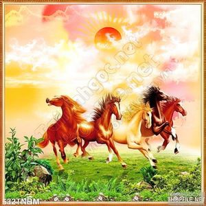 Tranh mã đáo thành công đẹp nhất