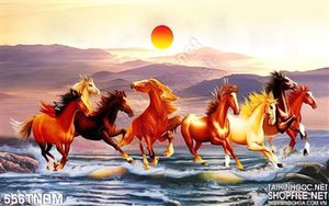 Tranh mã đáo thành công chạy trên mặt nước