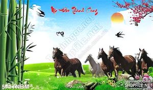 Tranh mùa xuân cùng Bát Mã