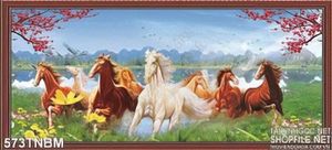 Tranh Ngựa dán tường trong nhà