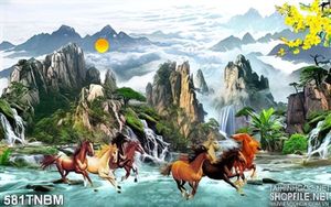 Tranh ngựa treo tết