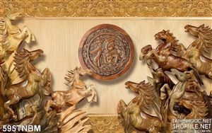 Tranh gạch 3D tượng Bát Mã