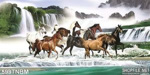 Tranh mã đáo thành công in đẹp