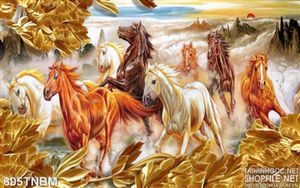 Tranh trang trí phòng khách mã đáo thành công