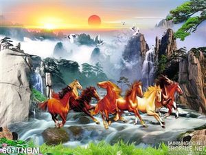 Tranh ngựa trang trí tường in đẹp