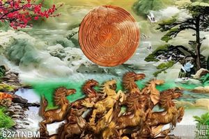 Tranh mã đáo thành công trang trí tường độc đáo