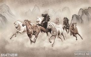 Tranh Ngựa phong thủy wall decor mới