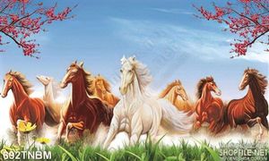 Trang trí phòng khách với tranh mã đáo thành công