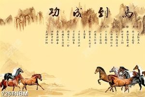 Tranh thư pháp mã đáo thành công nghệ thuật