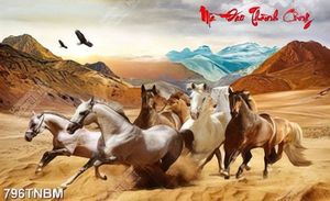 Tranh decor mã đáo thành công trên cát nghệ thuật