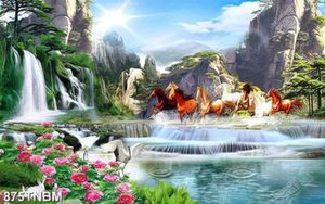 Tranh bát mã phong thủy file gốc