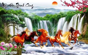 Tranh mã đáo thành công nghệ thuật chất lượng cao