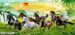 Tranh mã đáo thành công file PSD đẹp nhất