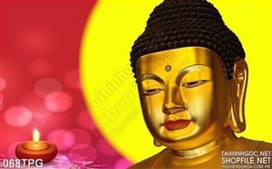 Tranh tượng Phật tổ bằng vàng