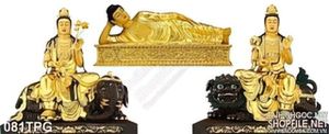 Tranh phật nằm bằng vàng