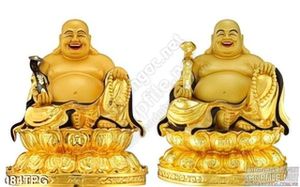 Tranh Tượng Phật Di Lặc bằng vàng