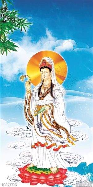 Tranh Phật Quan Thế Âm Bồ Tát in lịch