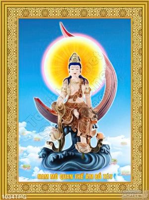 Tranh Quan Âm in lịch treo tường