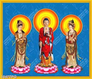 Tranh Phật Tổ và Quan Âm