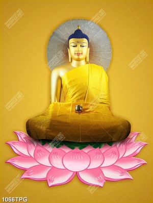 Tranh Phật trên đài Sen