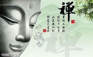 Tranh mặt tượng Phật chất lượng cao