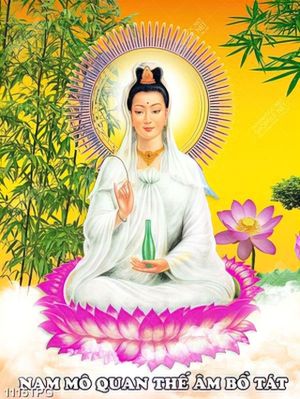 Tranh Nam Mô Quan Thế Âm Bồ Tát chất lượng cao