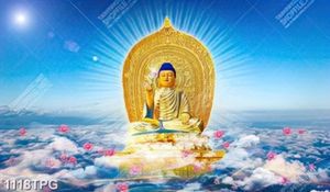 Tranh Phật trên bầu trời