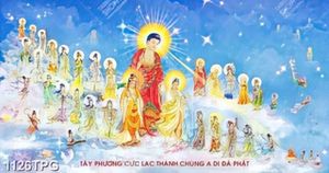 Tranh Tây Phương cực lạc thánh